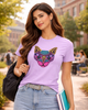 Tribal Cat Unisex T shirt