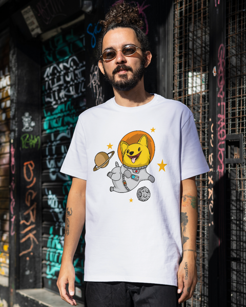 Men's Dog theme half sleeves t shirt