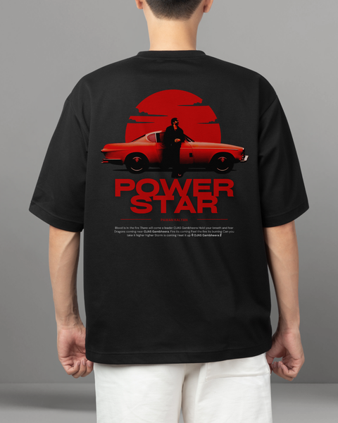 Pawan Kalyan - Power Star - OG - OverSized T shirts Black