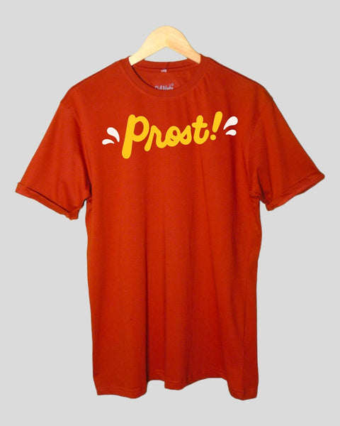 Men's Proast T shirt Rust color Round Neck Half Sleeves