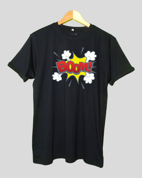 Men's Boom Apedi T shirt Black color Round Neck Half Sleeves