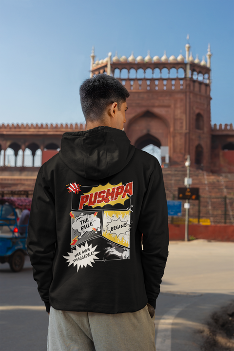 Pushpa - The Rule White Hoodie