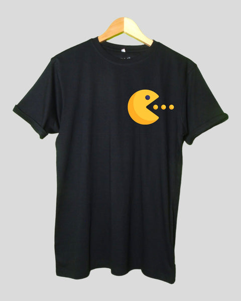 Men's Tic Toc Toe T shirt Black color Round Neck Half Sleeves