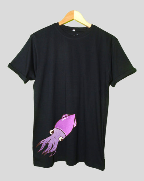 Men's Jelley T shirt Black color Round Neck Half Sleeves