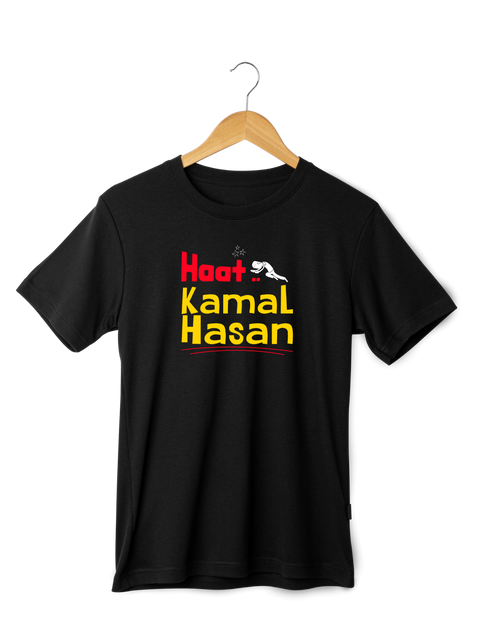 AAT Kamal Hasaan -  T shirt Black color Round Neck Half Sleeves