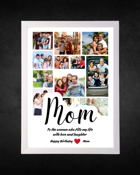 Happy Birthday Mom Wishes Photo Frame