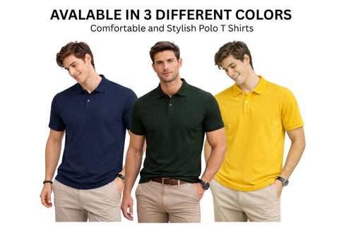 Men's Polo T shirt Half Sleeves - COMBOS