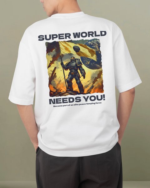 Super World Unisex Oversized T Shirts