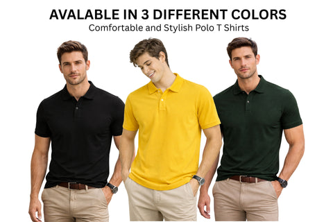 Men's Polo T shirt Half Sleeves - COMBOS