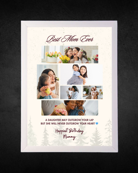 Happy Birthday Mom Wishes Photo Frame