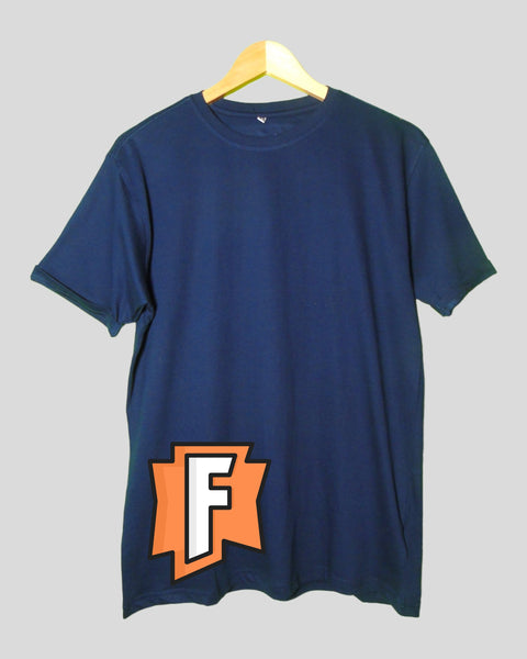 Men's F T shirt Navy Blue color Round Neck Half Sleeves