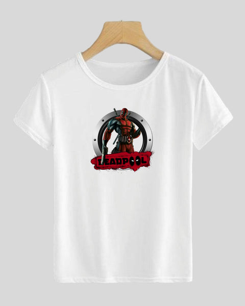 Super heroes Dead Pool T shirt  Round Neck Half Sleeves