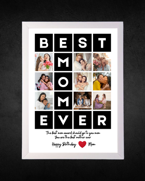 Happy Birthday Mom Wishes Photo Frame