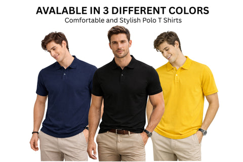 Men's Polo T shirt Half Sleeves - COMBOS