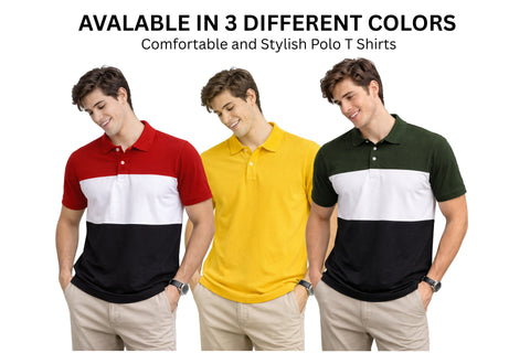 Men's Polo T shirt Half Sleeves - COMBOS