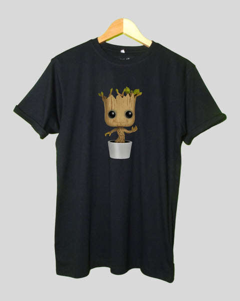 Super heroes I am Groot T shirt  Round Neck Half Sleeves