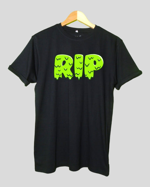 Men's Rip Theme T shirt Black color Round Neck Half Sleeves
