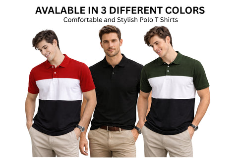 Men's Polo T shirt Half Sleeves - COMBOS