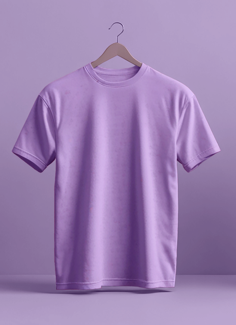 Nope Theme Lavender Color Cotton UniSex T Shirt