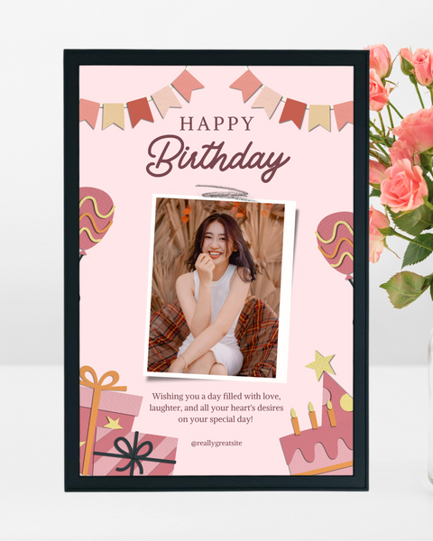Happy Birthday Wishes Photo Frame