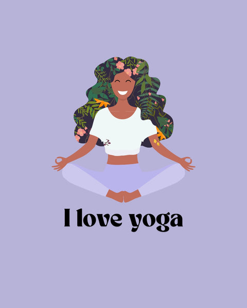 I Love Yoga Printed Water bottle (Customized water bottle)