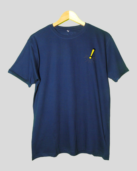 Men's T shirt Navy Blue color Round Neck Half Sleeves
