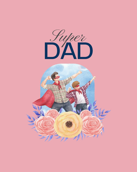 Super Dad Printed Water bottle (Customized water bottle)