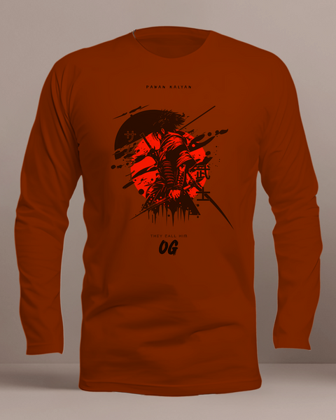 OG -  Pawan Kalyan T shirt Round Neck Full Sleeves