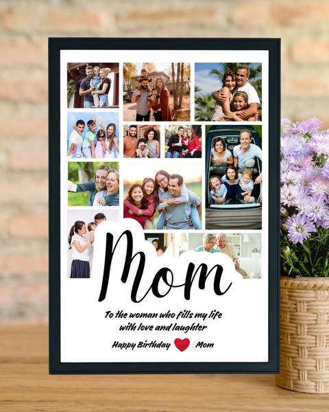 Happy Birthday Mom Wishes Photo Frame