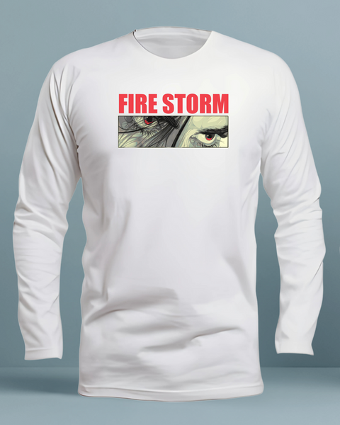 FIRE STORM -  Pawan Kalyan T shirt Round Neck Full Sleeves