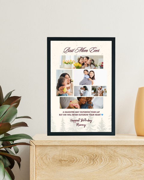 Happy Birthday Mom Wishes Photo Frame