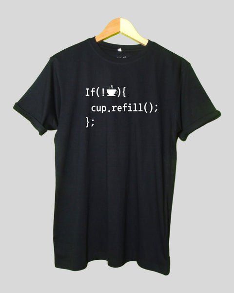 If Conditions for Coffee Lovers  - Special Neck T Shirt Half Sleeves