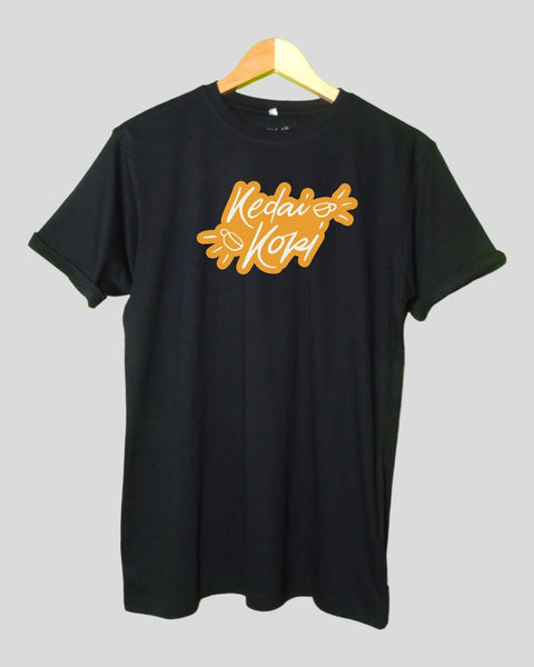 Mens Kedai kopi T shirt Black color Round Neck Half Sleeves