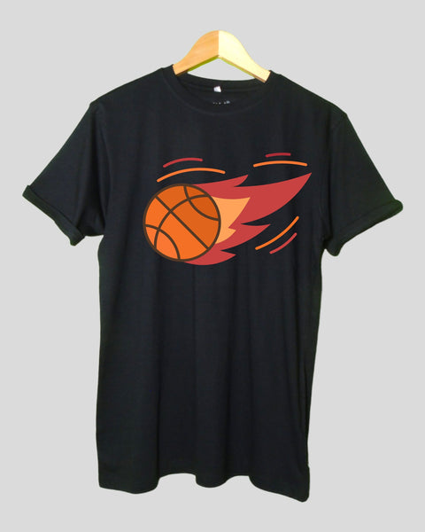 Mens Football T shirt Black color Round Neck Half Sleeves