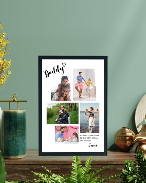 Happy Birthday Daddy Wishes Photo Frame