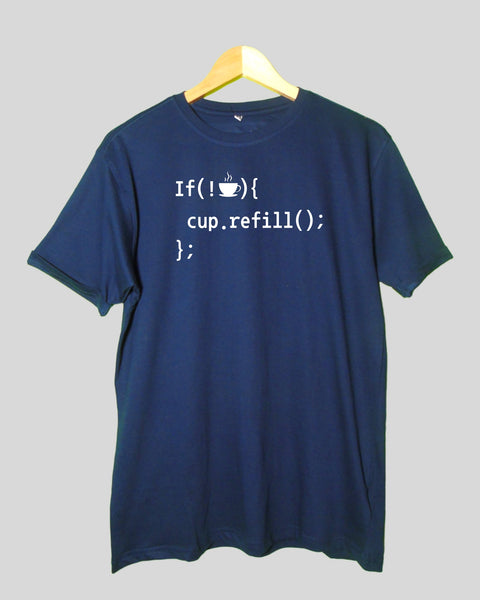 If Conditions for Coffee Lovers  - Special Neck T Shirt Half Sleeves