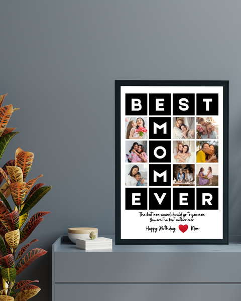 Happy Birthday Mom Wishes Photo Frame