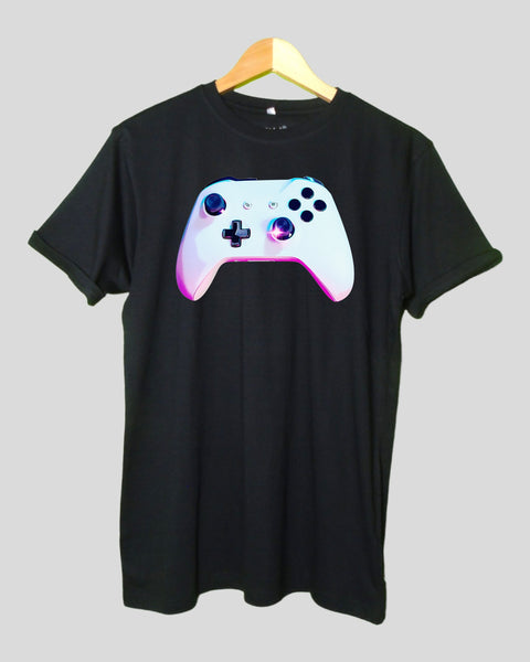 Mens Gaming T shirt Black color Round Neck Half Sleeves