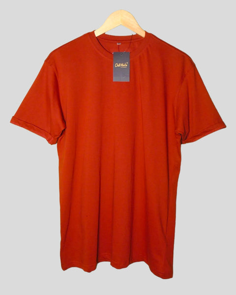 Old picture of me theme T shirt Rust color Round Neck Half Sleeves