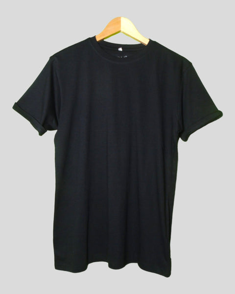 Men's Lets Start T shirt Black color Round Neck Half Sleeves
