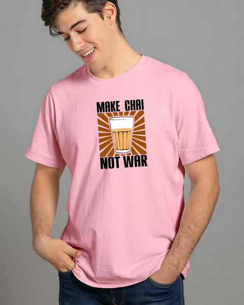 MAKE CHAI NOT WAR T-Shirt Round Neck