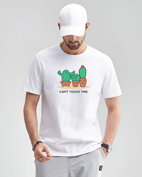 CAN'T TOUCH THIS designed Neck T shirt