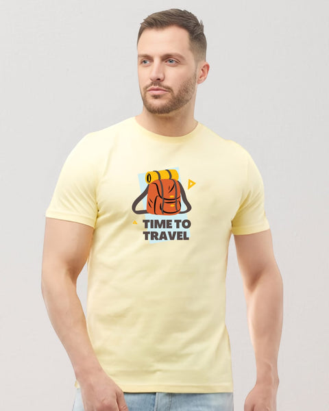 Time To Travel designed Neck T shirt