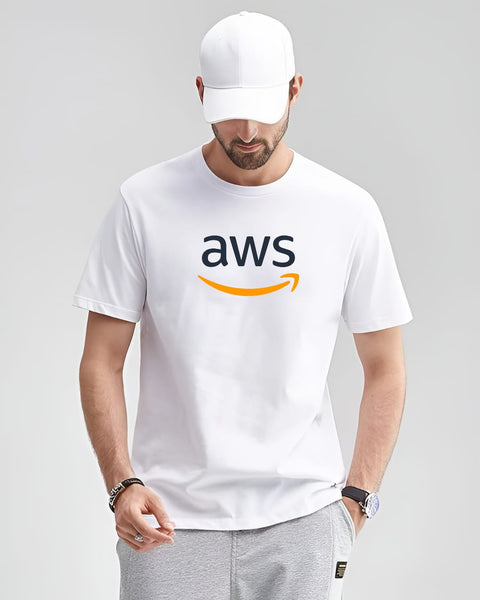 AWS designed Neck T shirt