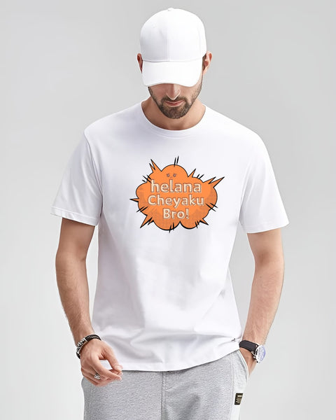 Helana Cheyaku Bro T-Shirt Crew Neck
