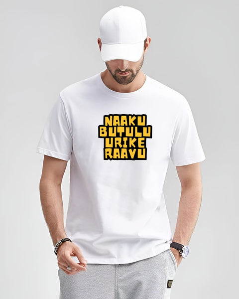 Naaku Buthulu Urike Raavu T-Shirt Crew Neck