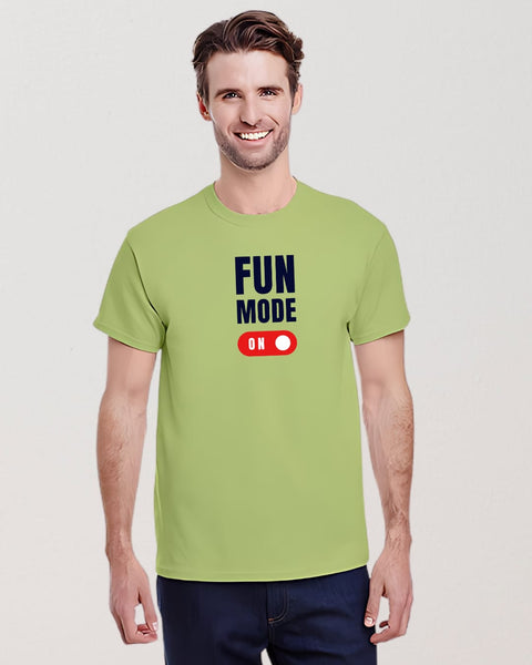 Fun Mode On designed Neck T shirt