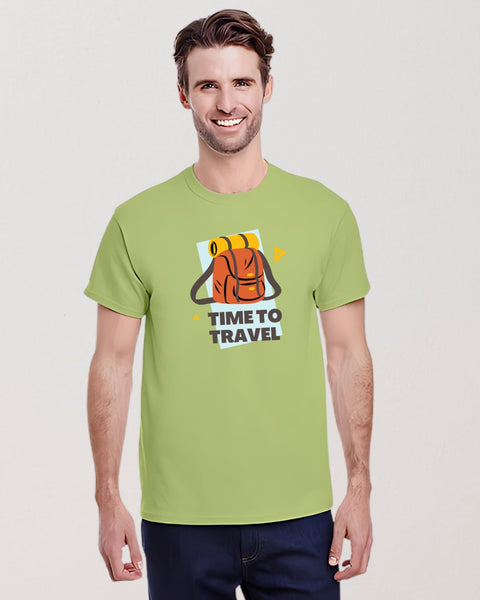 Time To Travel designed Neck T shirt
