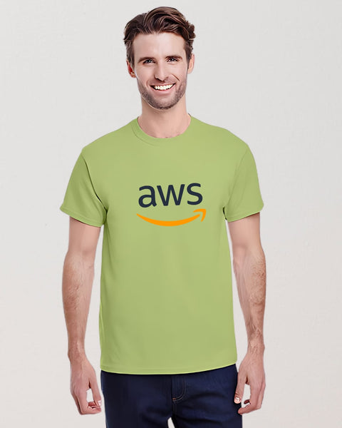 AWS designed Neck T shirt