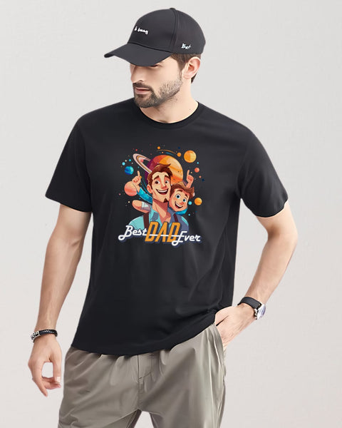 Best Dad Ever designed Neck T shirt